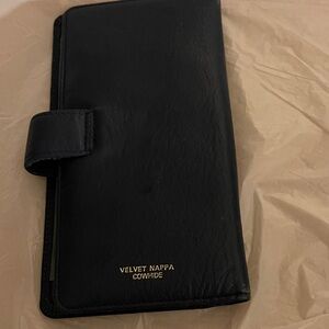 Black Velvet Nappa Cowhide Wallet